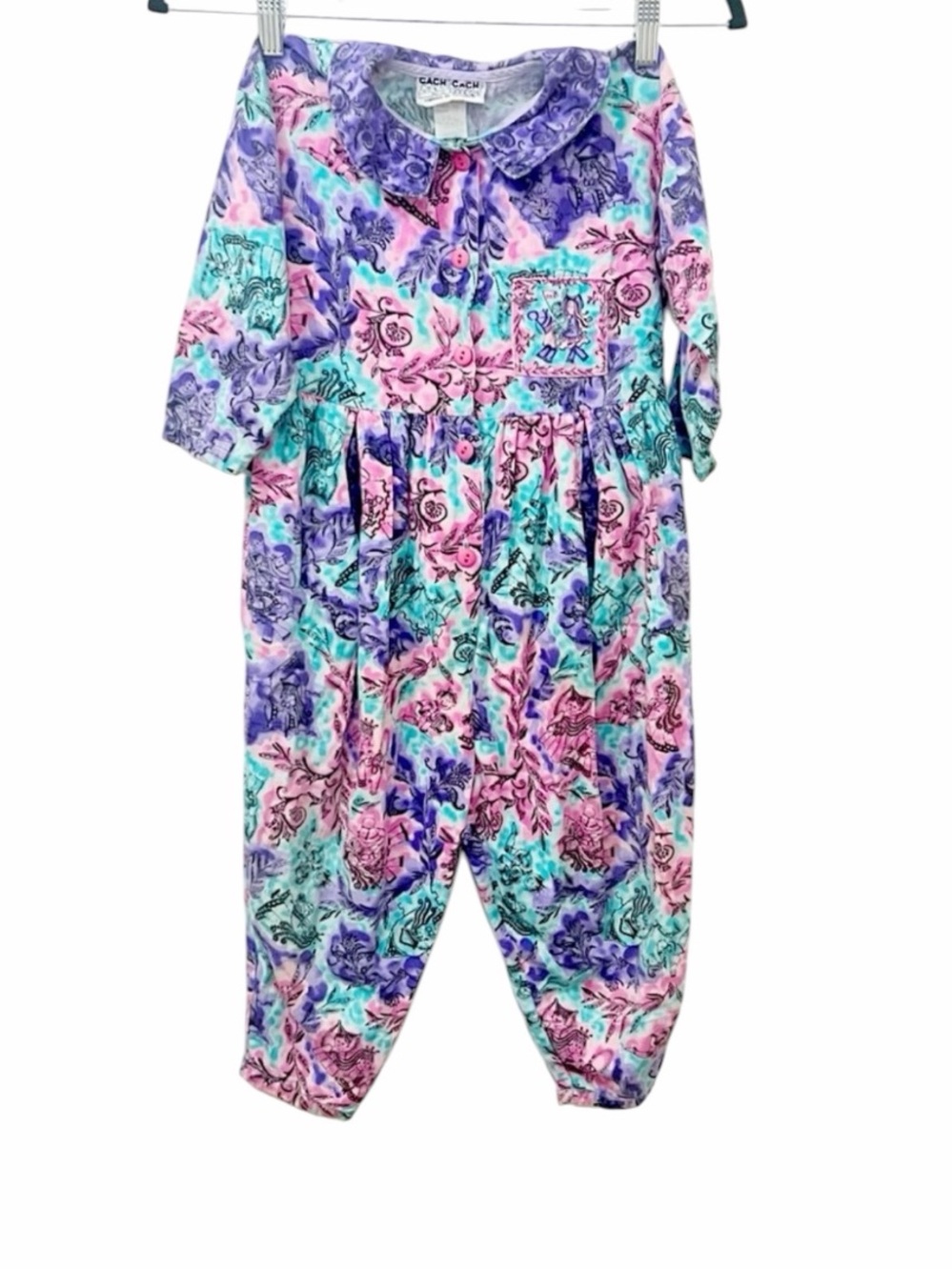 Vintage CachCach baby romper Size 24 M 100% Cotton